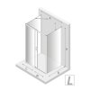 NEW TRENDY Kabina prysznicowa przyścienna PRIME LIGHT GOLD 120x80x200 K-1109/K-1137